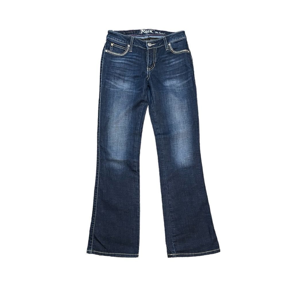 ROCK 47 by WRANGLER Low Rise Boot Cut Jeans Size 27
